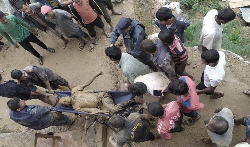 दार्चुलामा पहिरोमा पुरिएर २ जनाको मृत्यु, ३ जना घाइते
