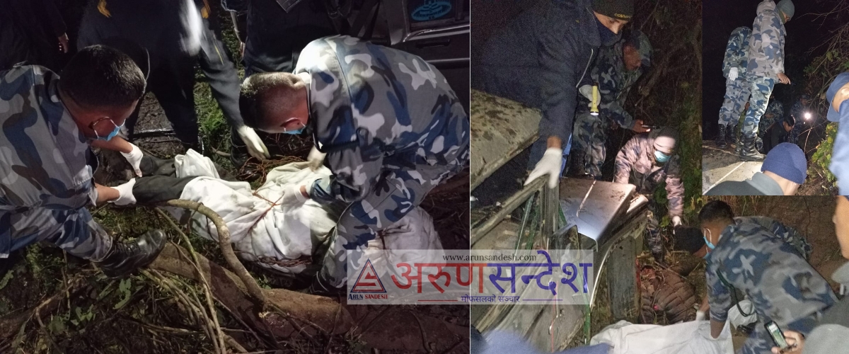 सङ्खुवासभामा सुमो दुर्घटना हुँदा दुई जनाको मृत्यु तीन जना गम्भीर घाइते