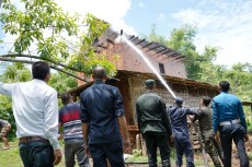 आगालागिबाट सङ्खुवासभामा एक घर जल्यो