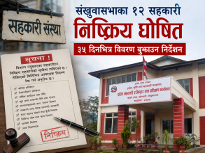 सङ्खुवासभाका १२ सहकारी निष्क्रिय, ३५ दिनभित्र विवरण बुझाउन निर्देशन