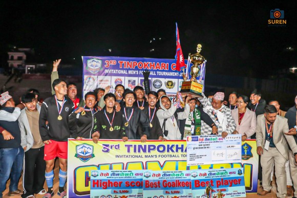 तीनपोखरी कप फुटबलको उपाधी सेकाहाले हातपार्‍यो 