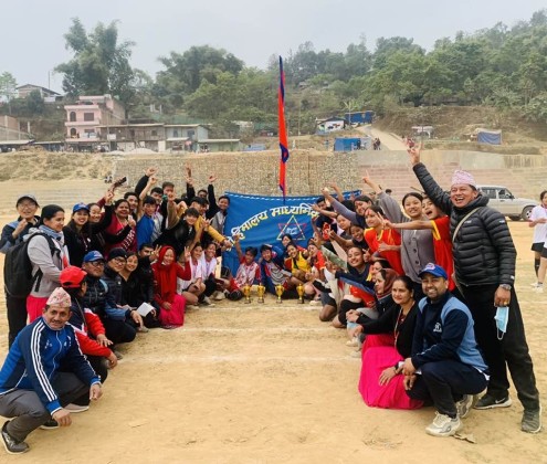 खाँदबारी नगर स्तरीय राष्ट्रपति रनिङ शिल्डमा हिमावि खाँदबारी २७ स्वर्ण सहित प्रथम