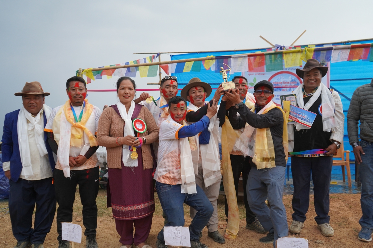 जिल्लास्तरीय आर्चरीको उपाधि ज्यवस्यारीलाई